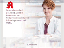 Tablet Screenshot of ludwigs-apotheke-eging.de
